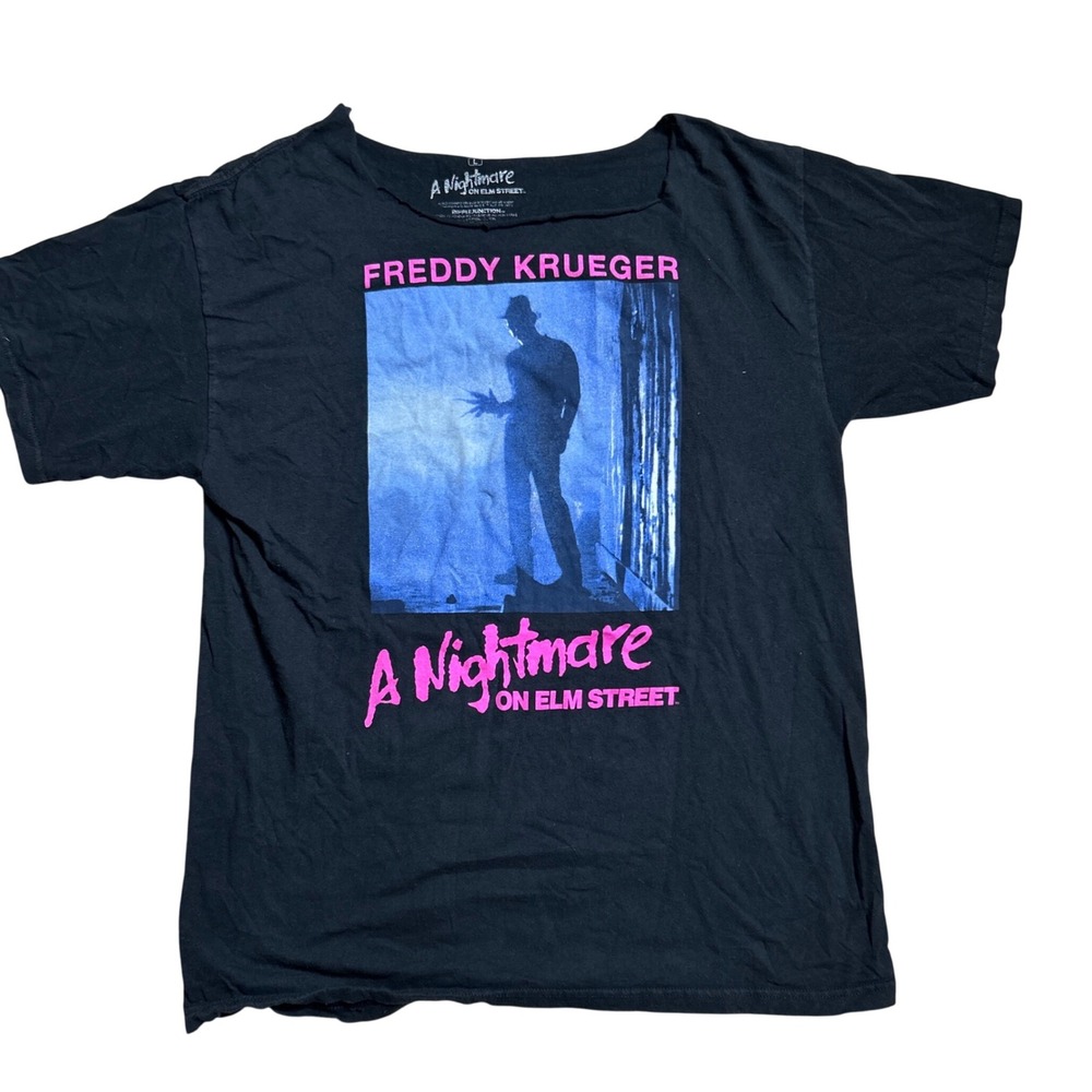 Ripple Junction Nightmare on Elm Street Shirt L Black Freddy Krueger horror film